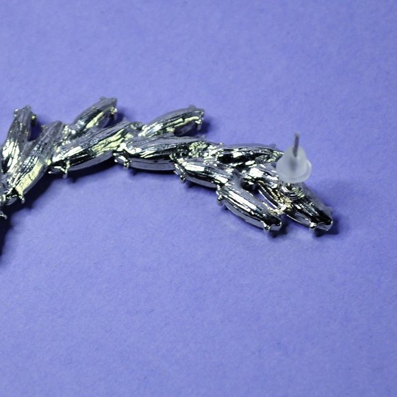 Sterling Forever Silver/Crystal Ear Climber (only 1 ear, not designed as a set) - Picture 5 of 6